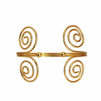 Kit 02 Prendedores de Cortina de Aço Espiral Elegante