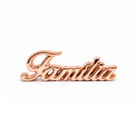 Enfeite Decorativo em Porcelana Palavra Família