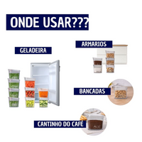 Pote Multiuso Hermetico Organizadores Porta Mantimentos 600 ml