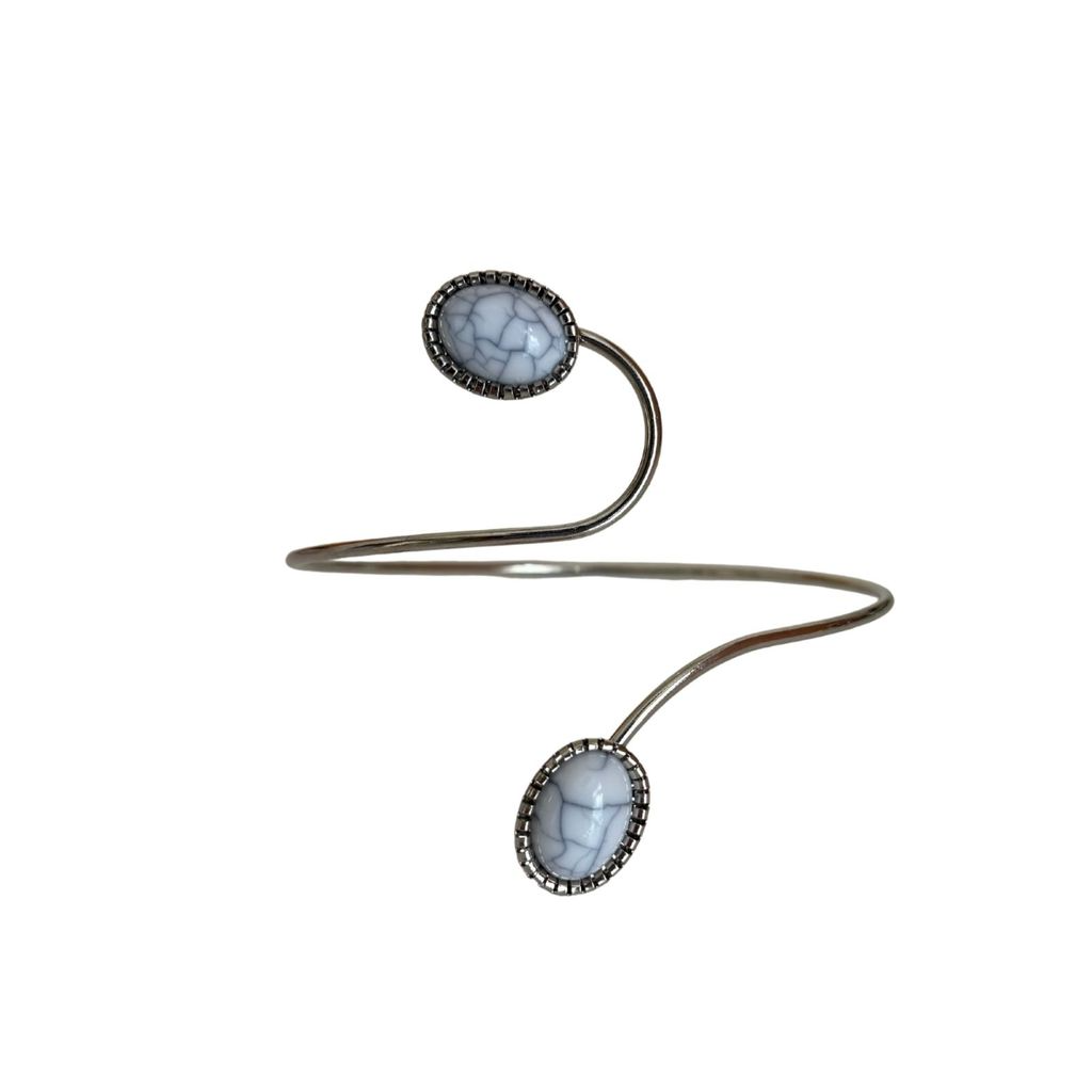 Kit 02 Prendedores de cortina decorativo Mármore Simples