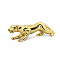 Enfeite Decorativo em Porcelana Leopardo Metalizado 27 cm