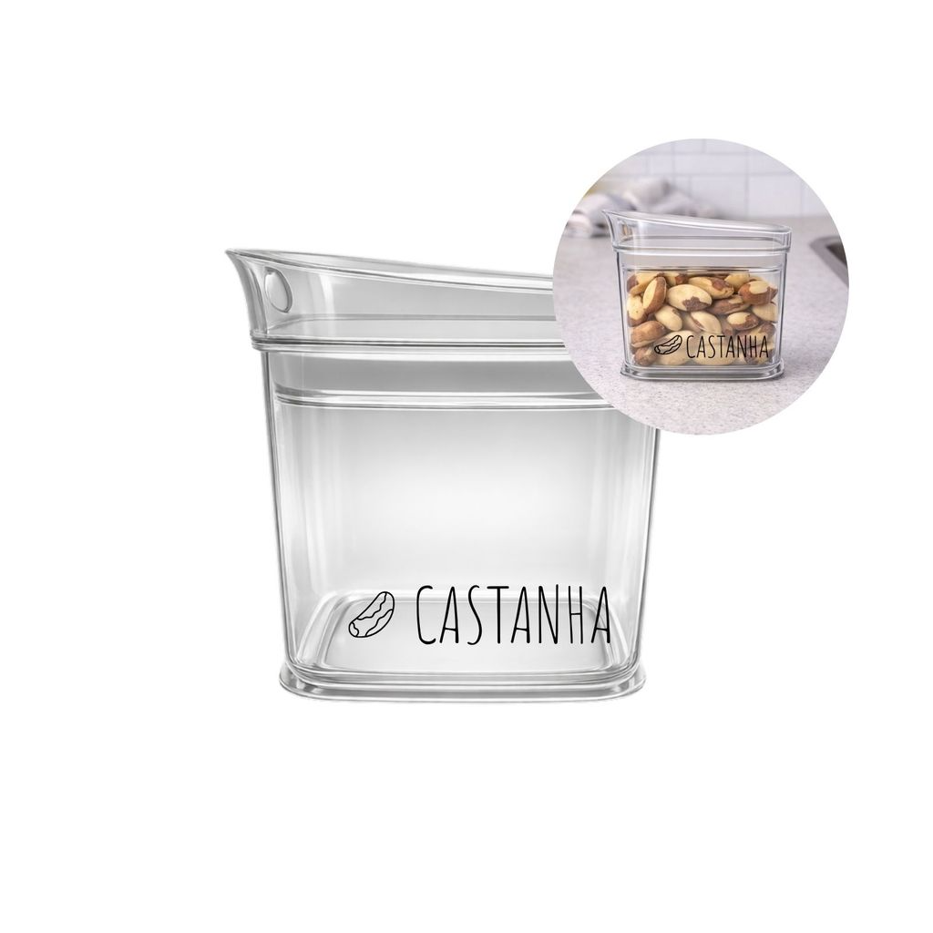 Pote Multiuso Hermetico Organizadores Porta Mantimentos 600 ml