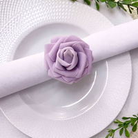 Kit com 4 Anel de Guardanapo Rosas Delicadas