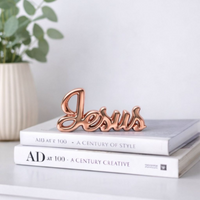 Enfeite Decorativo em Porcelana Palavra Jesus