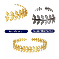 Kit 02 Prendedores de cortina decorativo Folhagem Grega