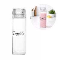 Garrafa Organizadora Transparente para Chá, Achocolatado, Suco ou Água 500ml