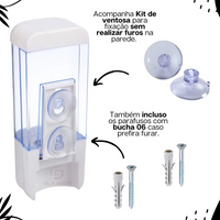 Dispenser Personalizado Para Detergente, Álcool em gel e Sabonete Líquido de Parede