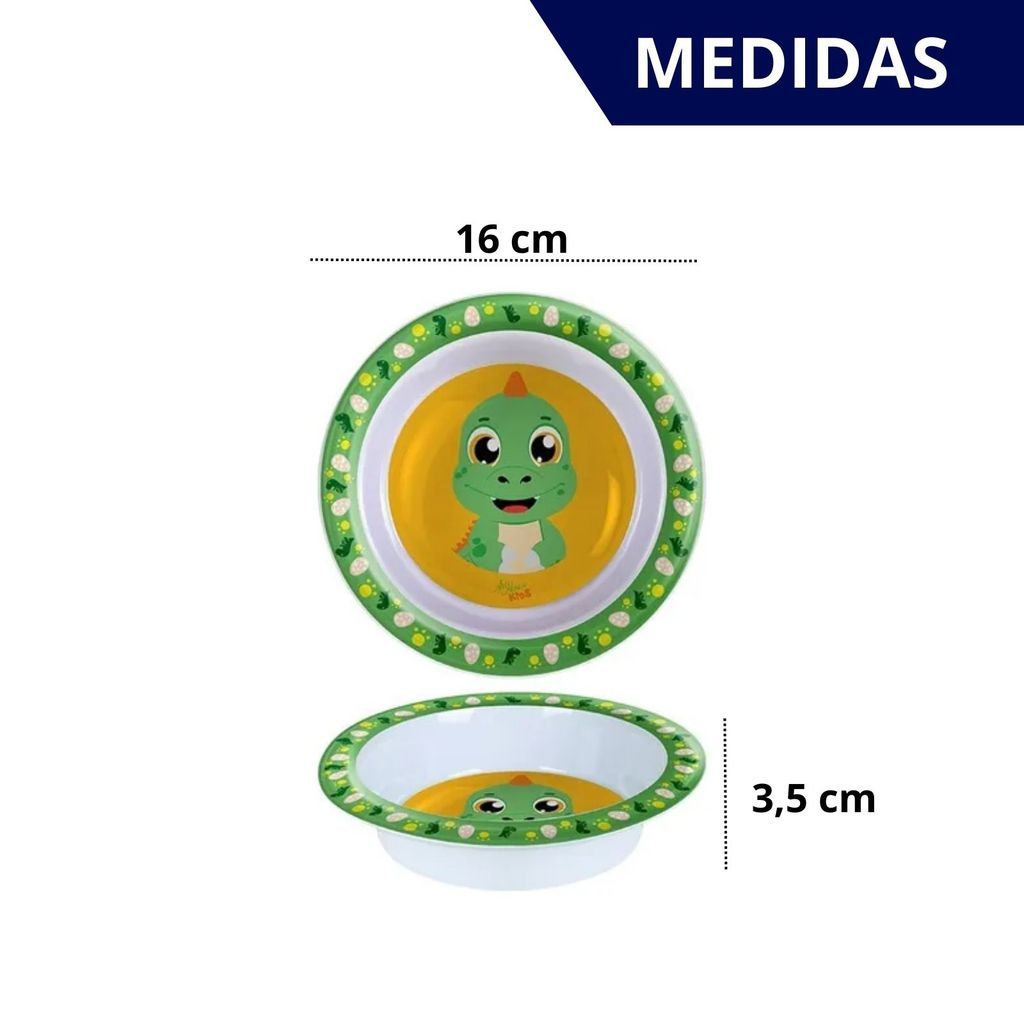 Tigela Infantil Antiderrapante Personagens – Prato Fundo para Crianças