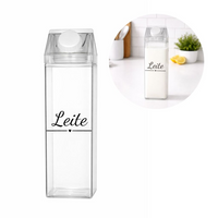 Garrafa Organizadora Transparente para Chá, Achocolatado, Suco ou Água 500ml