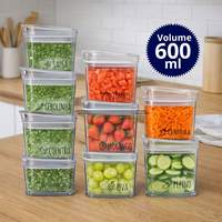 Pote Multiuso Hermetico Organizadores Porta Mantimentos 600 ml