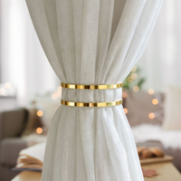 Kit 02 Prendedores de cortina decorativo Refinado Duplo