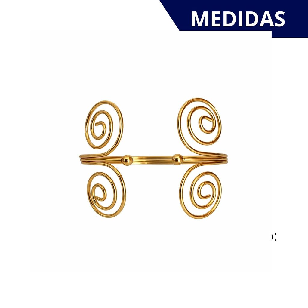 Kit 02 Prendedores de Cortina de Aço Espiral Elegante