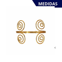 Kit 02 Prendedores de Cortina de Aço Espiral Elegante