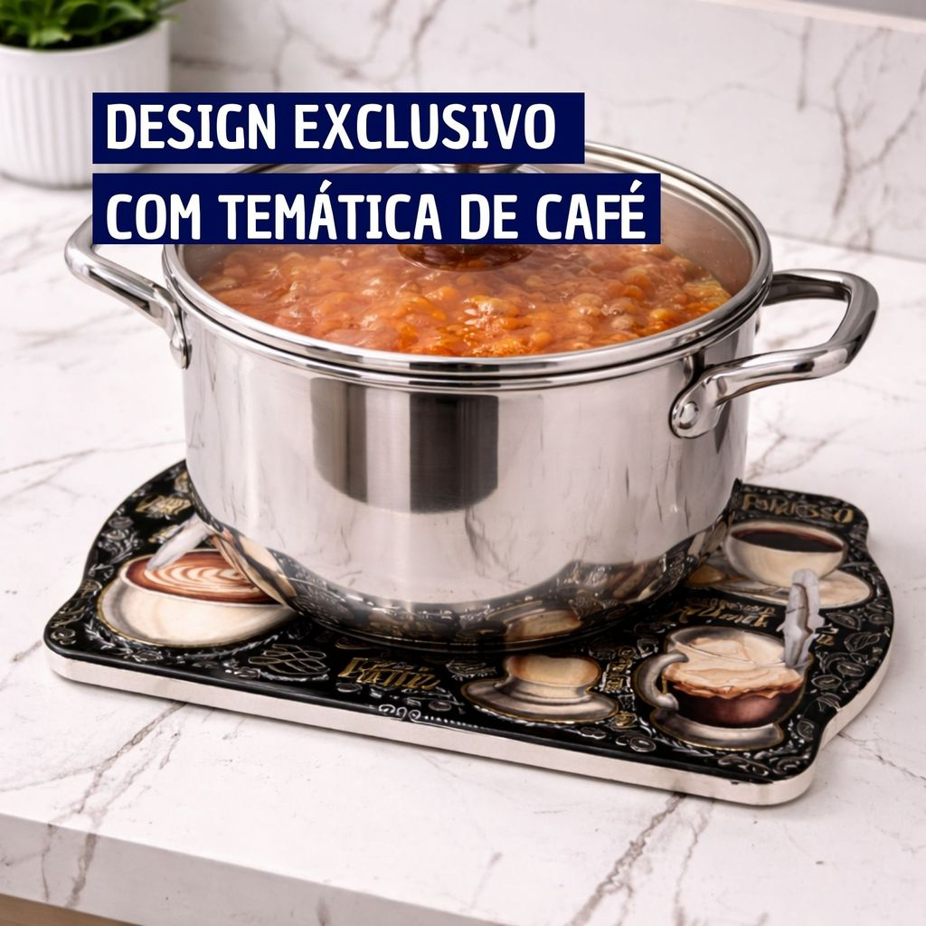 Bandeja de Cerâmica Decorativa Para café Suporte Para Panela Quente