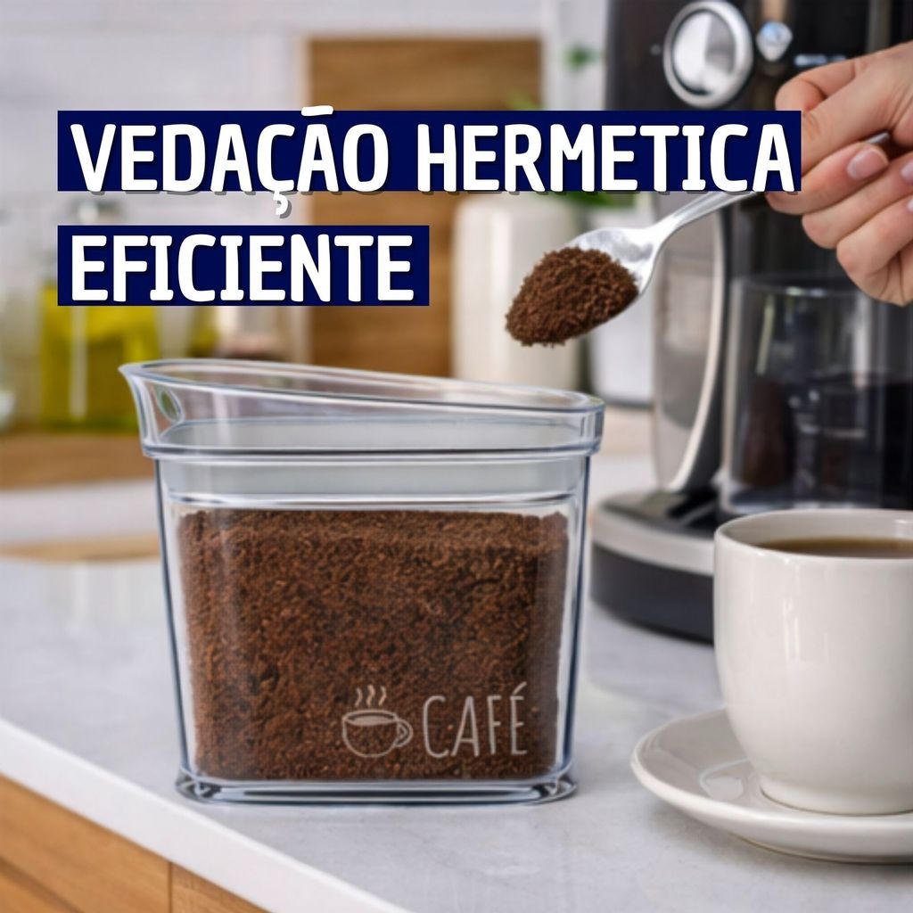 Pote Multiuso Hermetico Organizadores Porta Mantimentos 600 ml