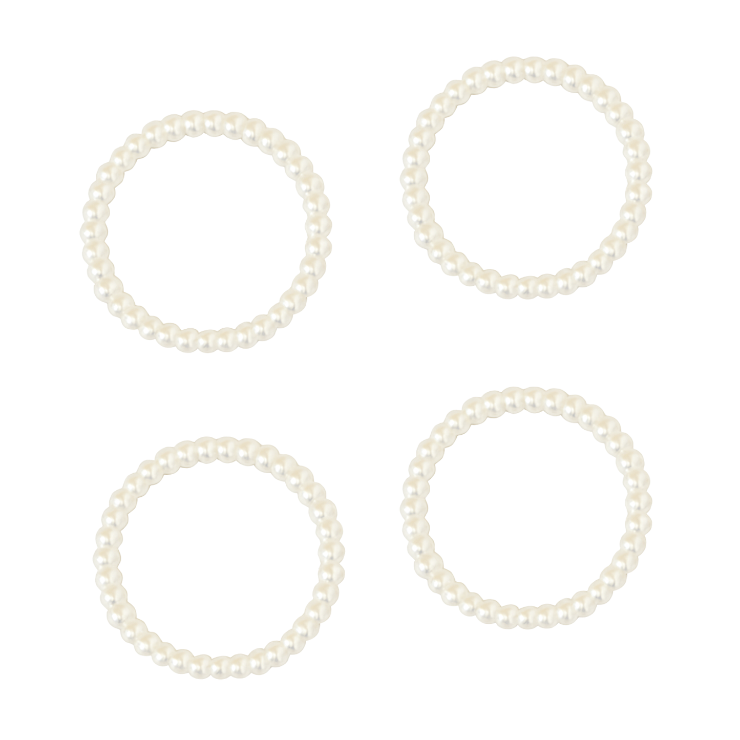 Kit com 06 ou 12 Argola de Guardanapo Perolas Para Casamento Mesa Posta