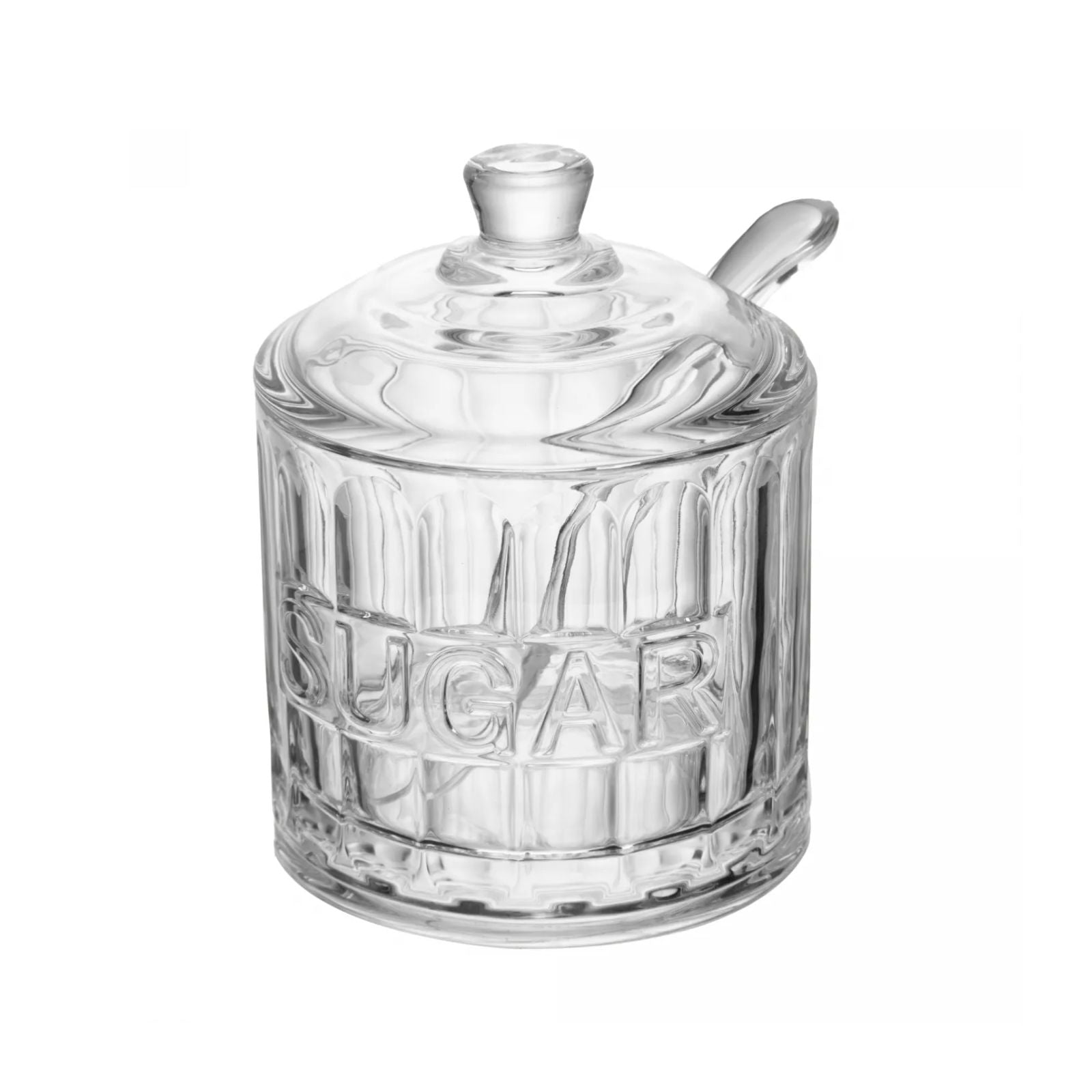 Açucareiro em Cristal com Tampa e Colher Harmony 10x8,5