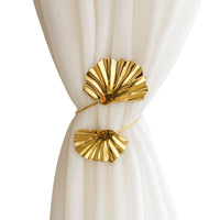 Kit 02 Prendedores de cortina Folha de Ginkgo